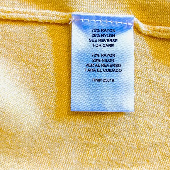 Sunshine yellow rayon sweater by Joseph A - Picture 6 of 6